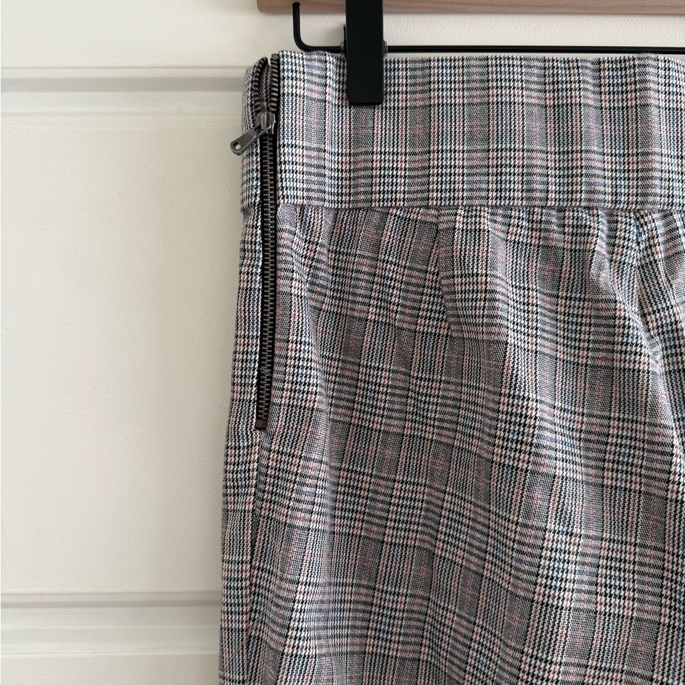 Zara Gray Plaid Slim Fit Pants Size Medium - Picture 4 of 7